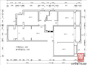 融創(chuàng)中心180平米裝修拆改方案