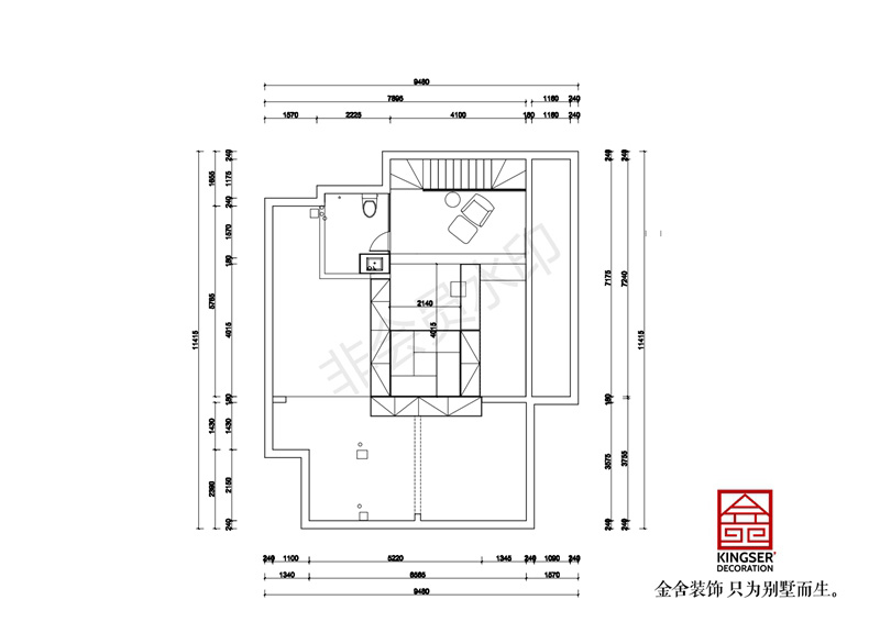 閣樓平面布置圖